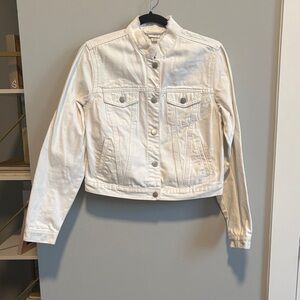 a new day Women's White Jean Jacket